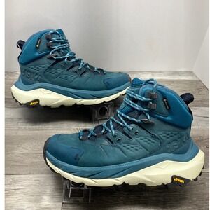 Hoka Kaha 2 GTX Women Blue Coral Hiking Boots Gore-Tex Vibram 1123156 BCBGR 7B
